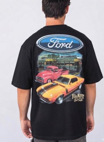 Remera Ford Oversize Doble Estampa