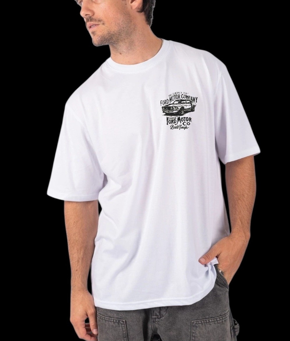 Remera Ford Oversize Doble Estampa - Imagen 2