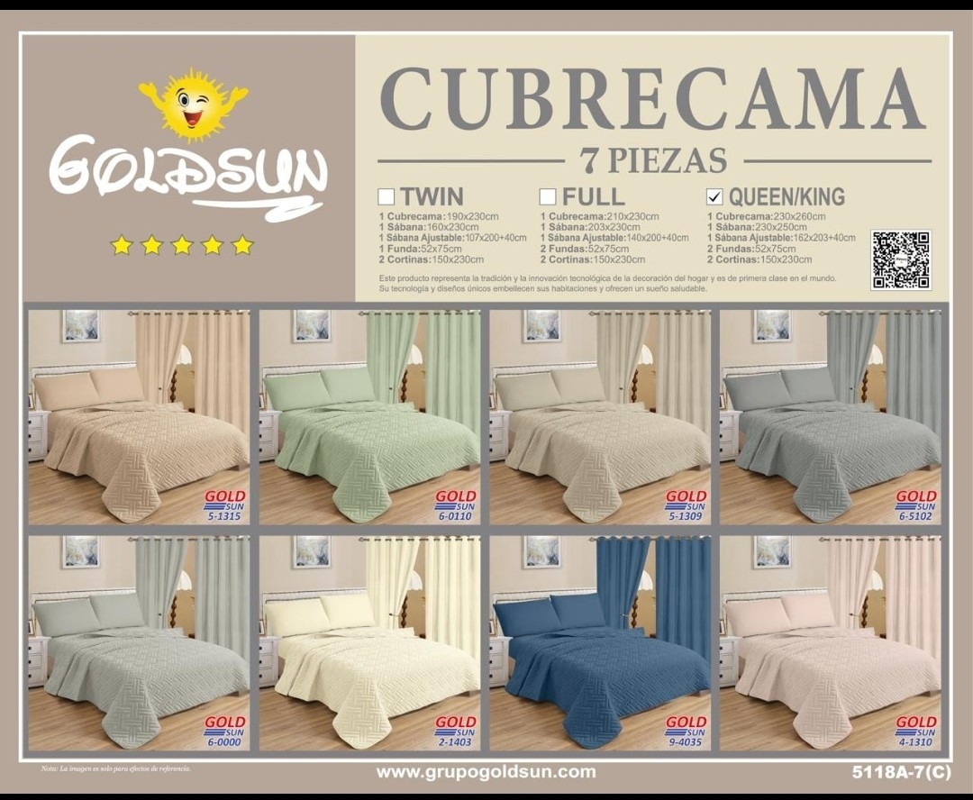 Cubrecama 7 Piezas Queen - Imagen 9