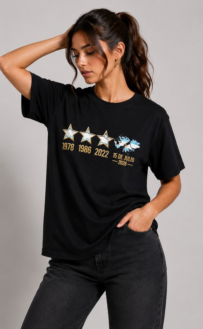 Remeras Estampadas Unisex Algodon 24:1 Peinado - Imagen 2
