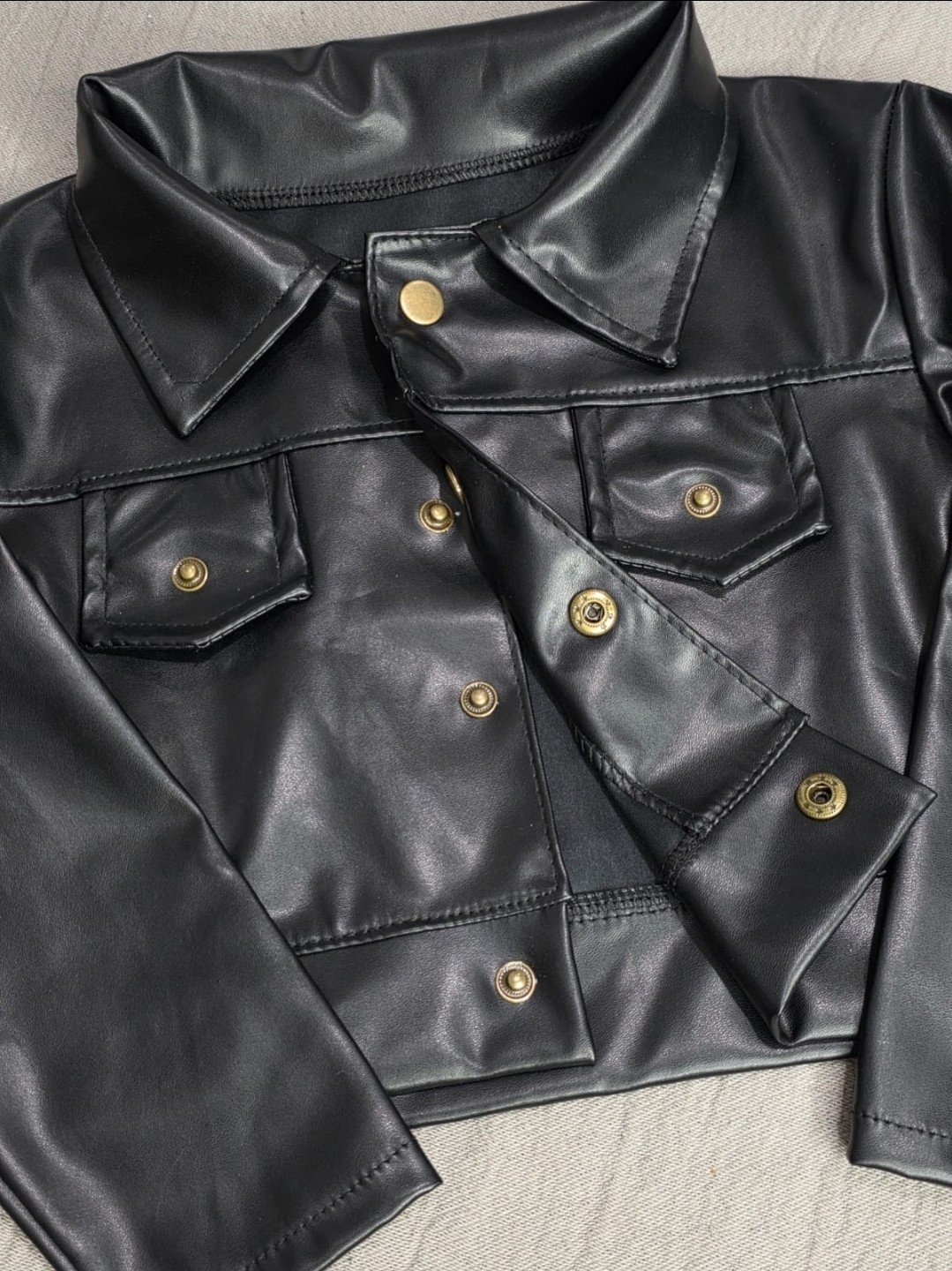 Chaqueta Eco Cuero para Nena. - Imagen 3