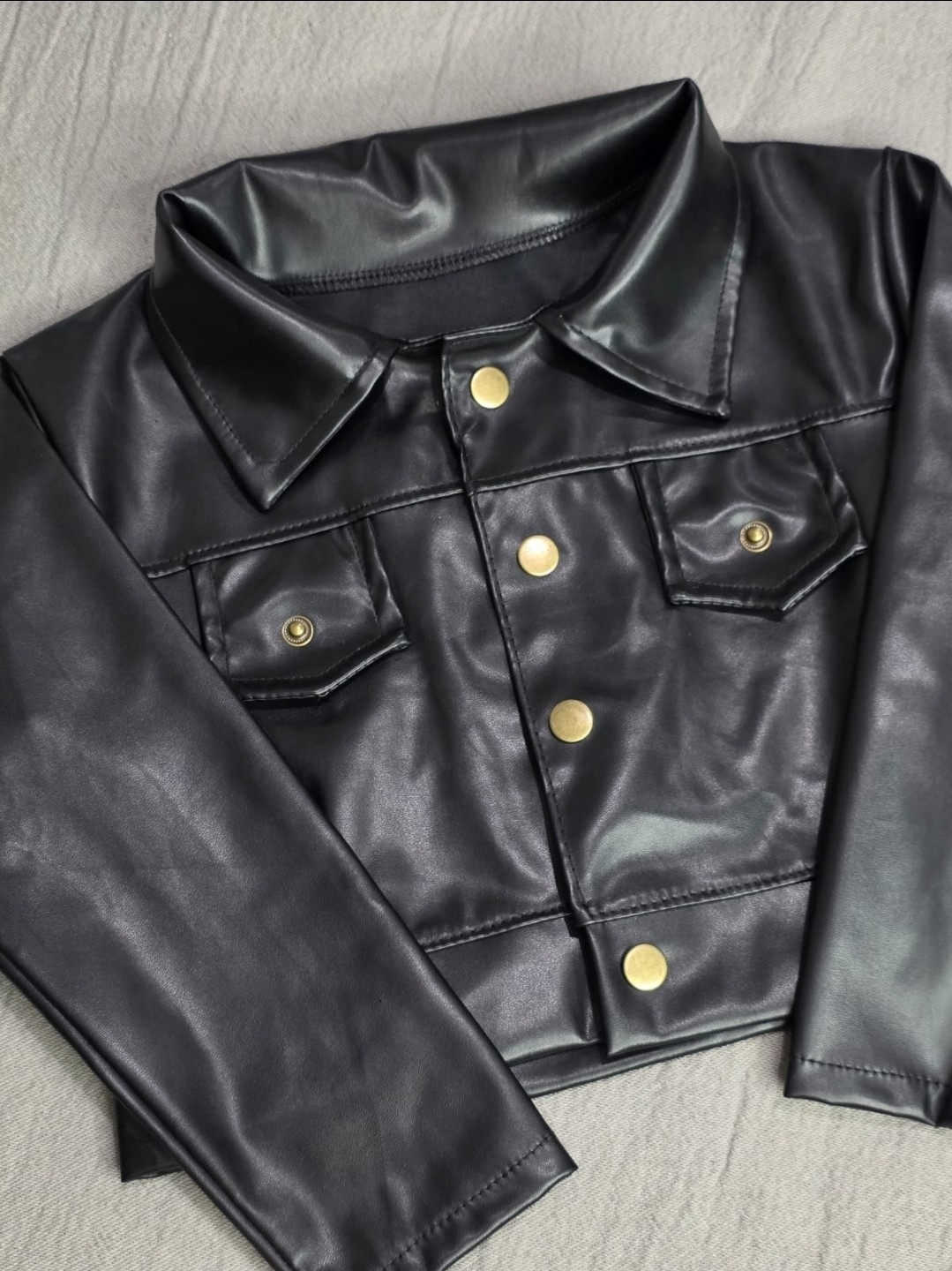 Chaqueta Eco Cuero para Nena. - Imagen 4