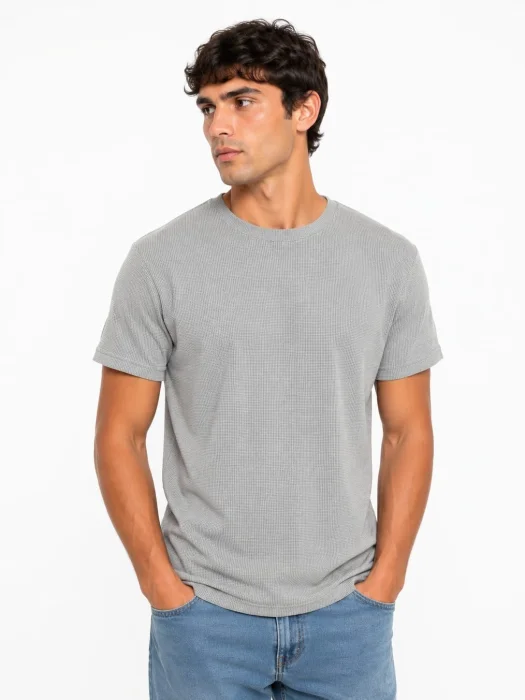 Remeras Clásicas Tela Mini Waffles