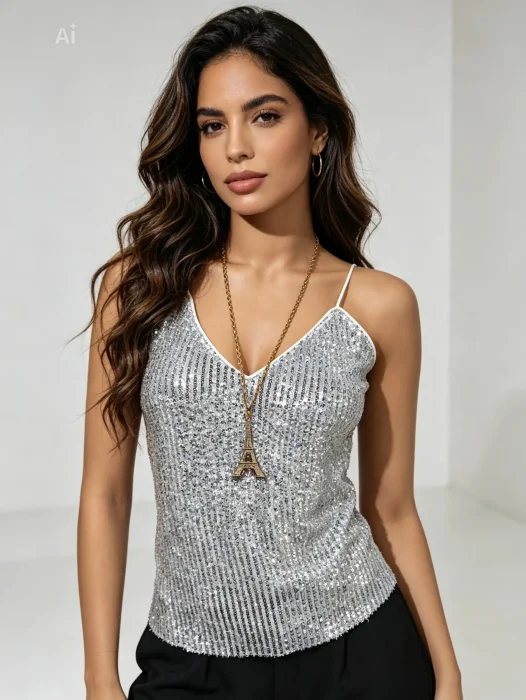 Musculosa Lentejuela