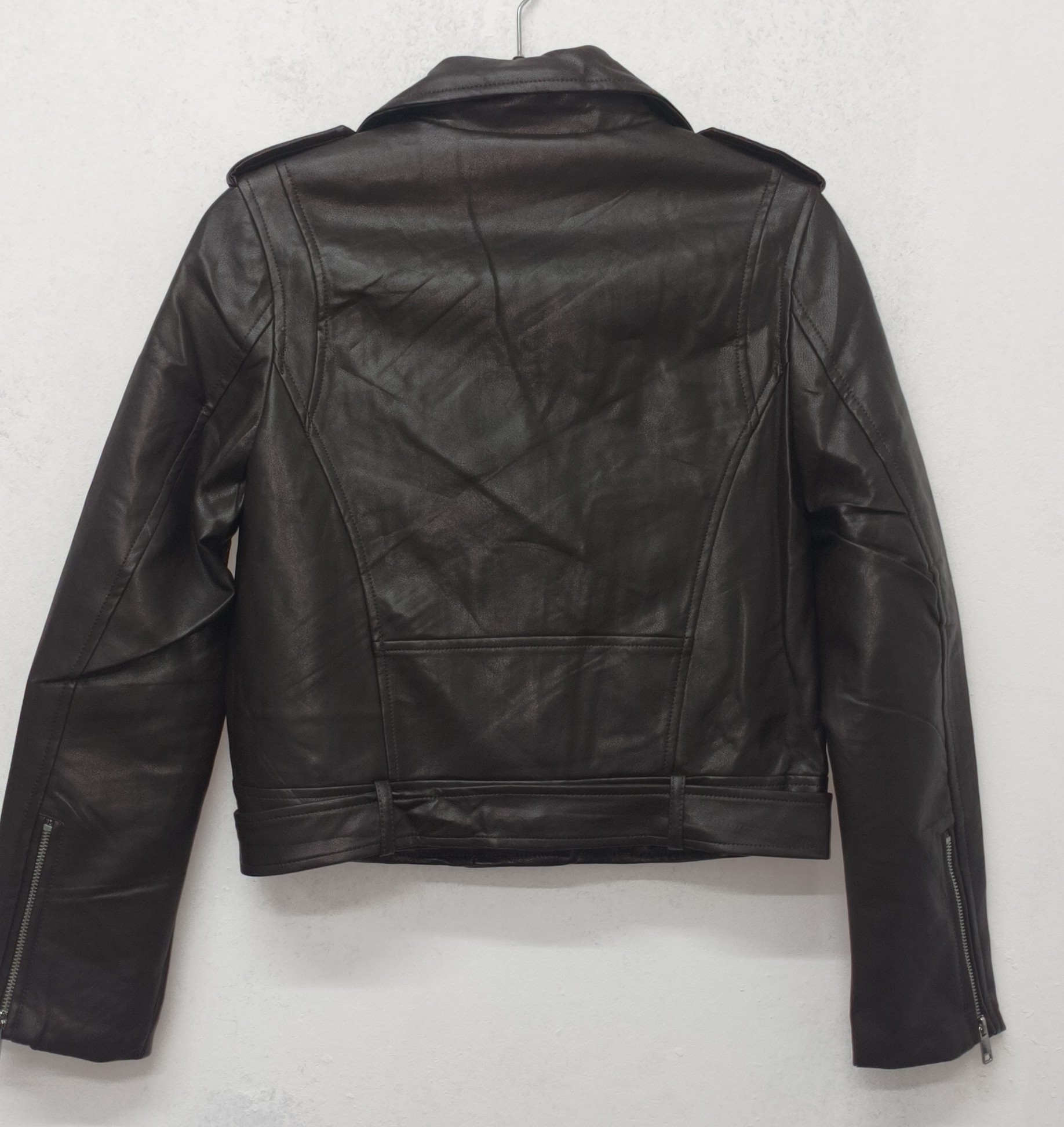 Campera Eco Cuero Tmill con Cinto - Imagen 2
