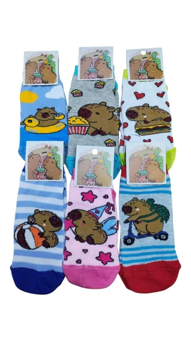 Medias Capibara/intensamente Precio X Docena Surtida