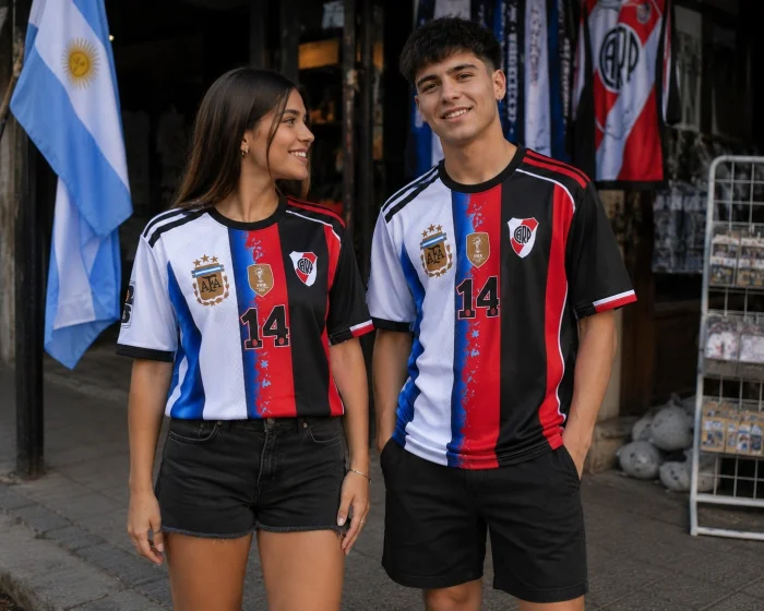 Camisetas Mitad Argentina Mitad River