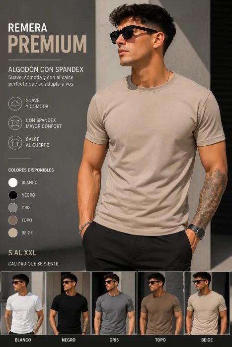 Remera Algodón Premium