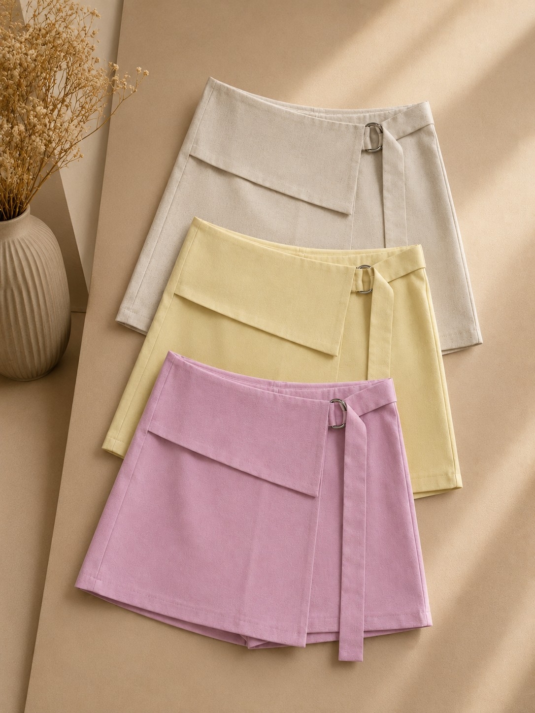 Short Pollera Sastrero Lino - Imagen 3
