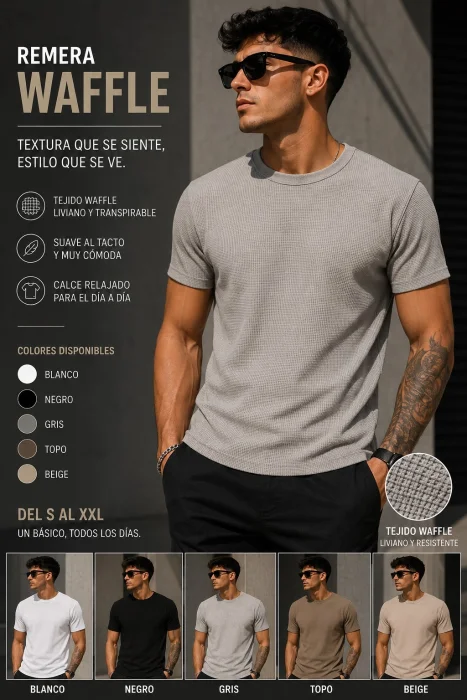 Remera Wafle