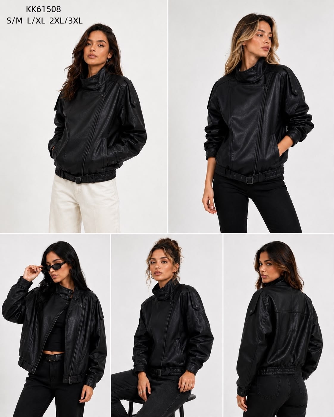 Campera Cuero Yd Mujer - Imagen 2