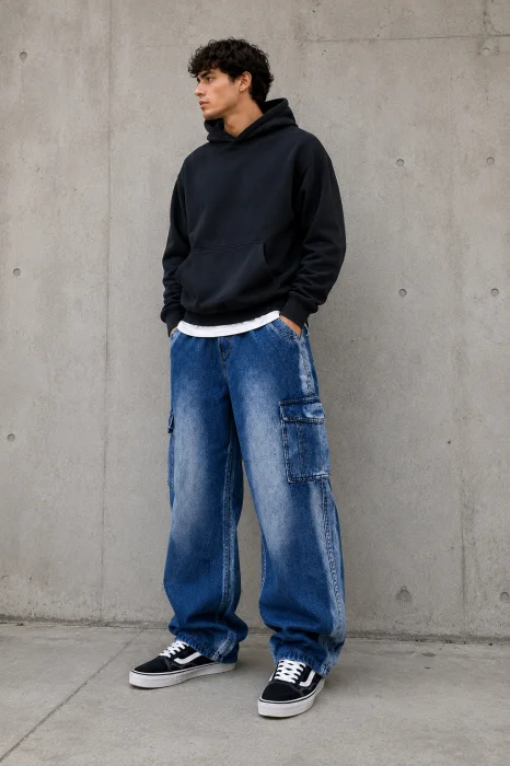 Jeans Cargo Baggy  Premium | Streetwear Oversize