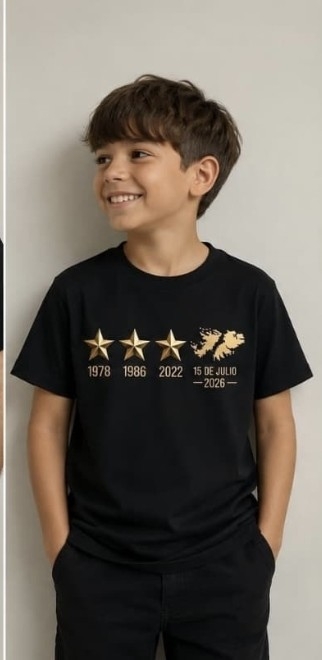 Remera Malvinas  de Niño Doble Estampa 4 al 18 - Imagen 2