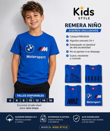 Remera de Niños Style Algodón