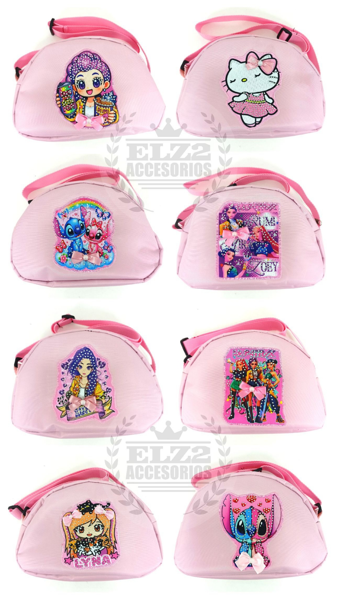 Bandoleras Impermeables Infantiles con Apliques Detalle de Strass y Tira Regulable - Imagen 2