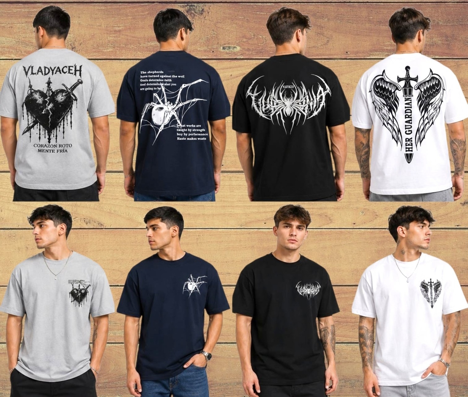 Remera Overside Doble Estampa Hombre - Imagen 2