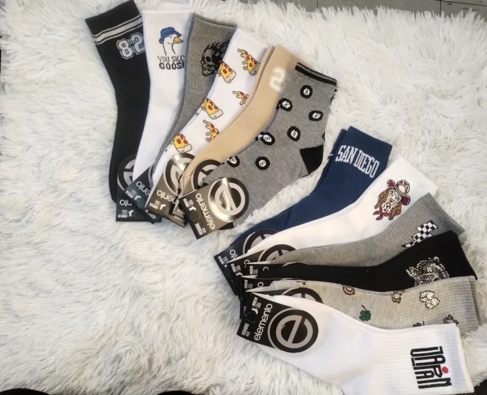 Medias 3/4 Tenis Estampado de Hombre