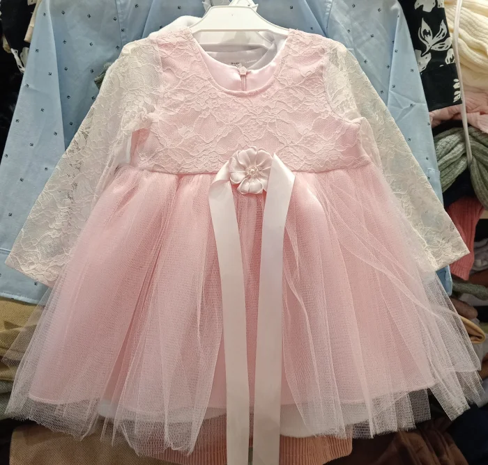 Vestido Mangas Encaje Beba