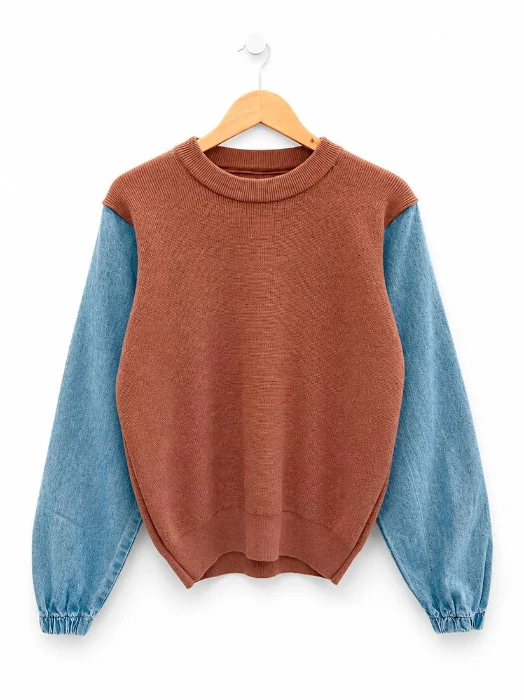 Suerter Tendencia Conbinacion de Hilo/denim