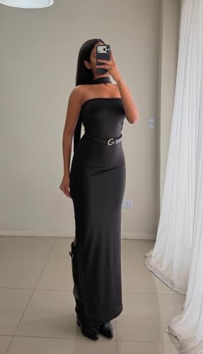 Vestido Largo Estraple