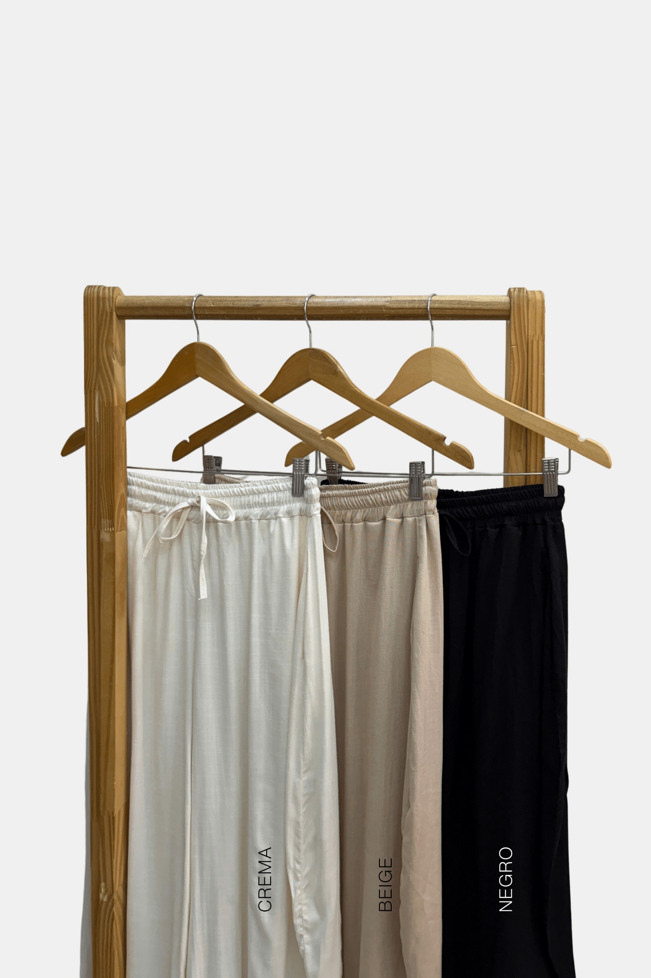 Pantalón Aladín de Lino Tipo Barrel con Elástico, Tiras, Tajos, Bolsillos - Imagen 2
