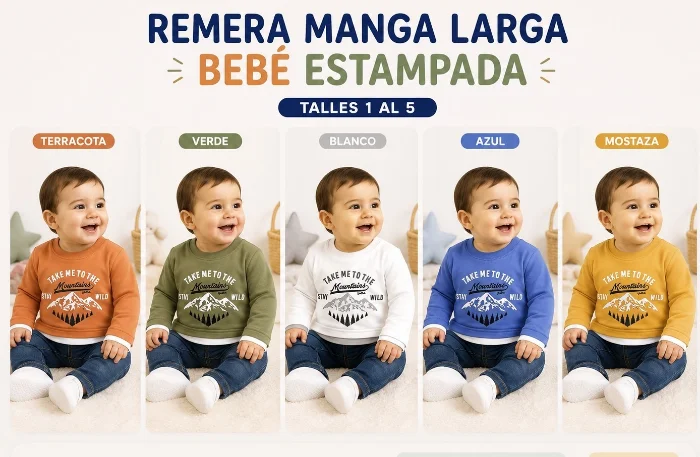 Camiseta de Yersey de Bebe