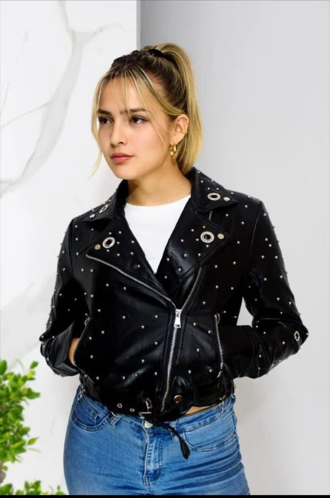Campera Ecocuero Yd Tachas