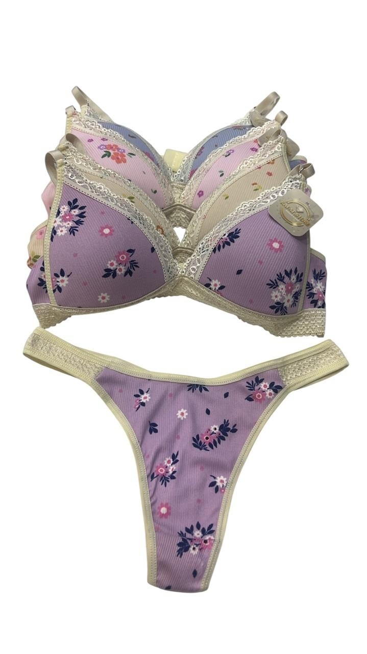 Conjunto Morley con Encaje Flores - Imagen 2