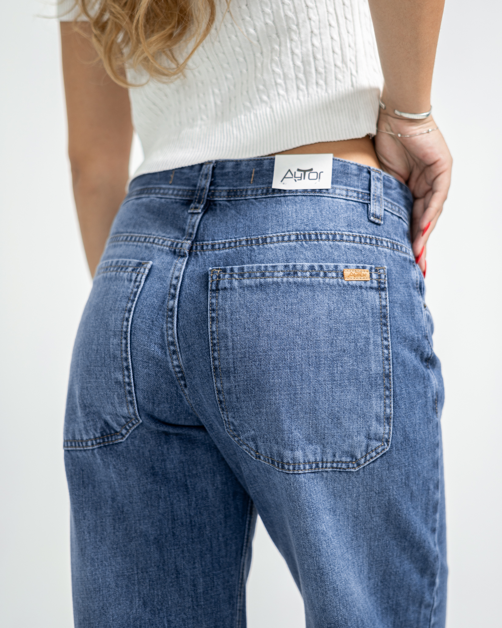 Wide Leg Rigido Unisex Azul Arenado - DSC00482.jpg