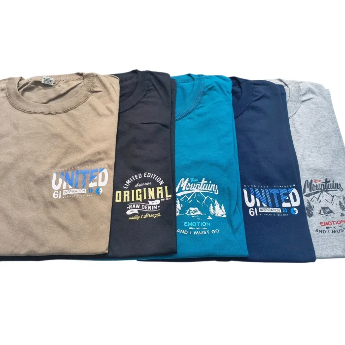 Remeras Hombre Algodón Cardado