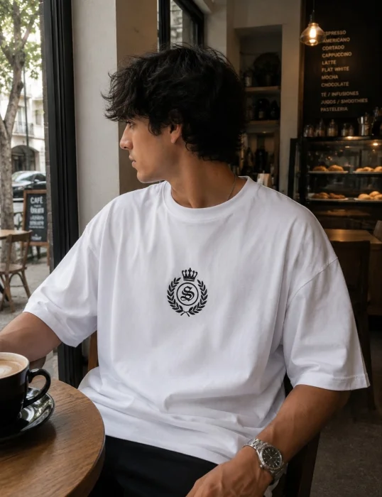 Remera Oversize Estampadas Algodón Peinado