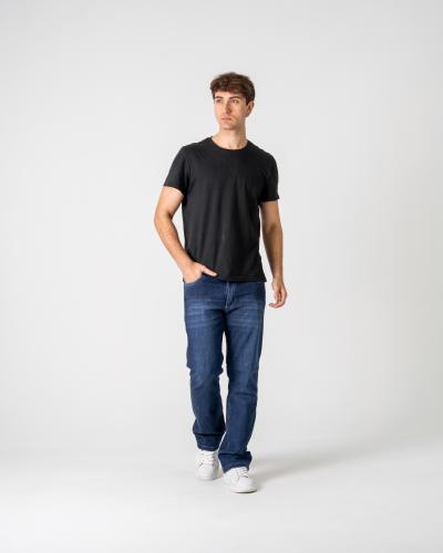 Pant. Hombre Flare Elastizado Azul Jean