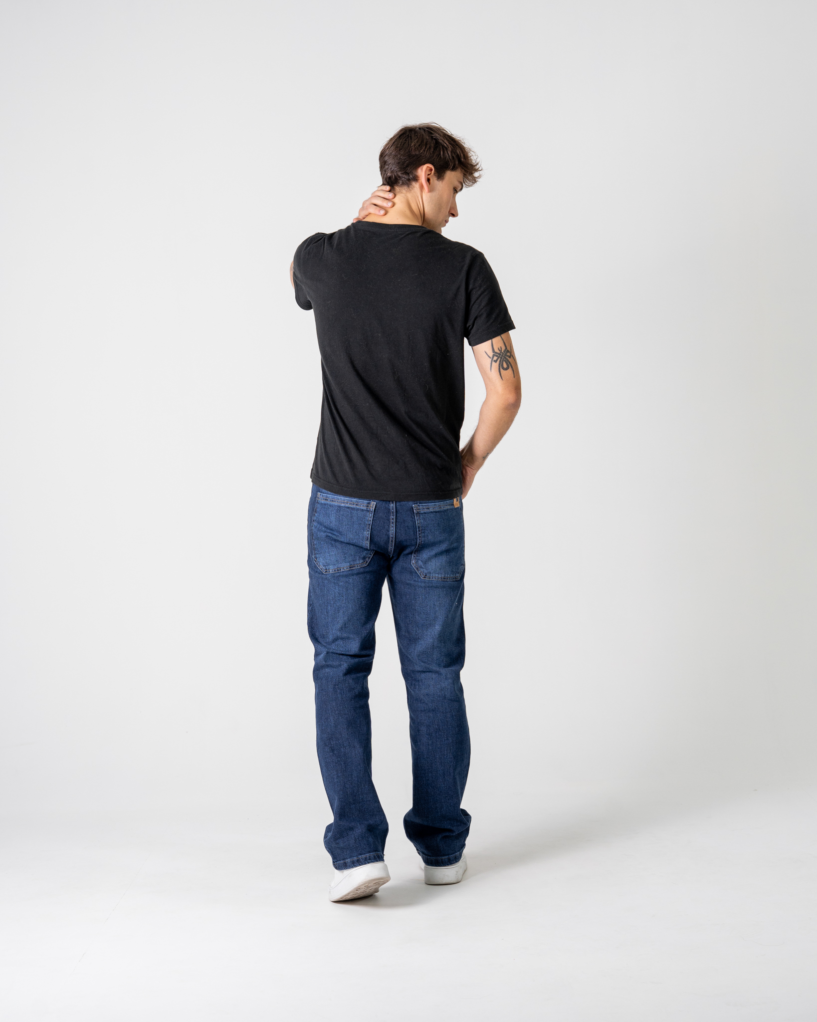 Pant. Hombre Flare Elastizado Azul Jean - DSC08840.jpg