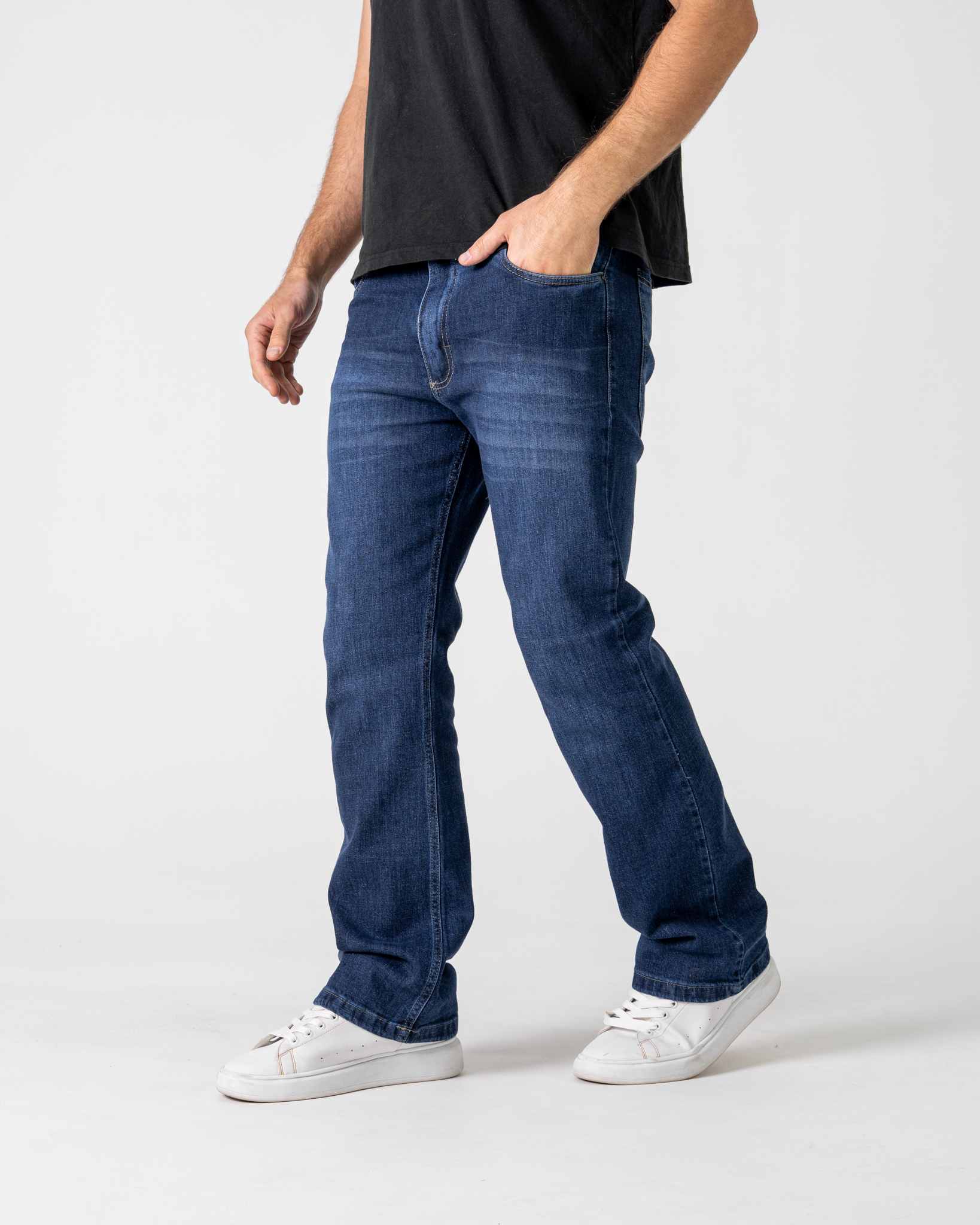 Pant. Hombre Flare Elastizado Azul Jean - DSC08846.jpg
