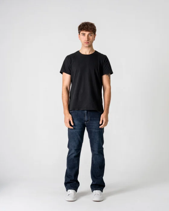 Corte Flare Jeans Elastizado Óxido Oscuro