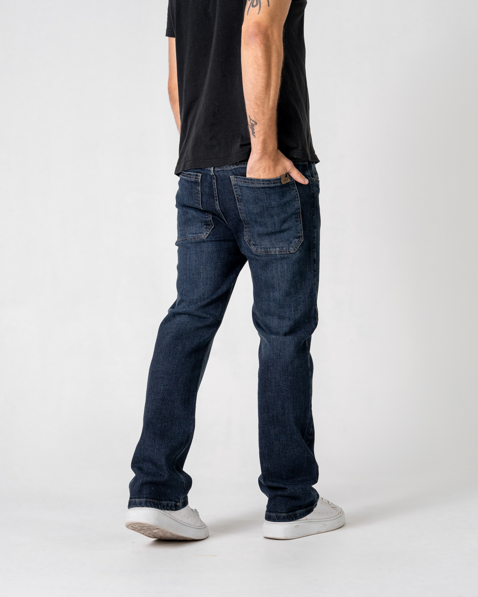 Pant. Hombre Flare Elastizado Óxido Oscuro - DSC08871.jpg