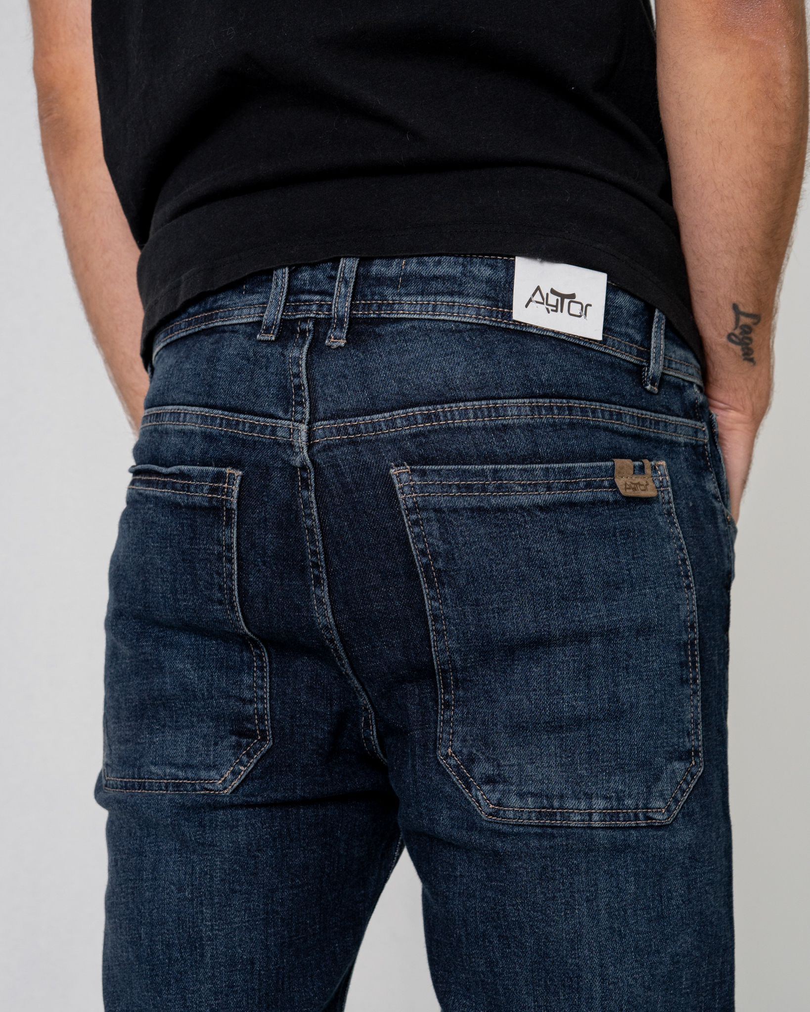 Pant. Hombre Flare Elastizado Óxido Oscuro - DSC08877.jpg