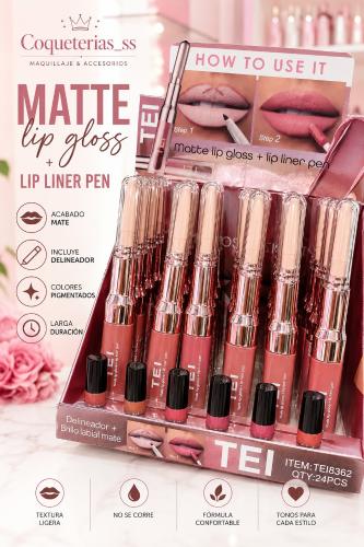 Lip Gloss Delineador Tei