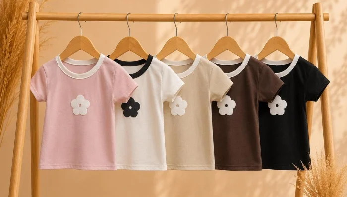 Remera Estampada Básica Flor