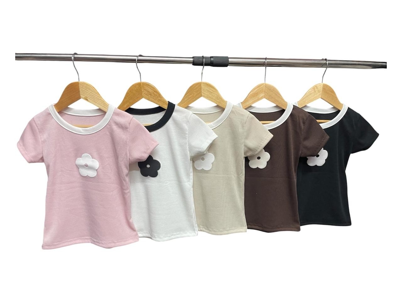 Remera Estampada Básica Flor - Imagen 2