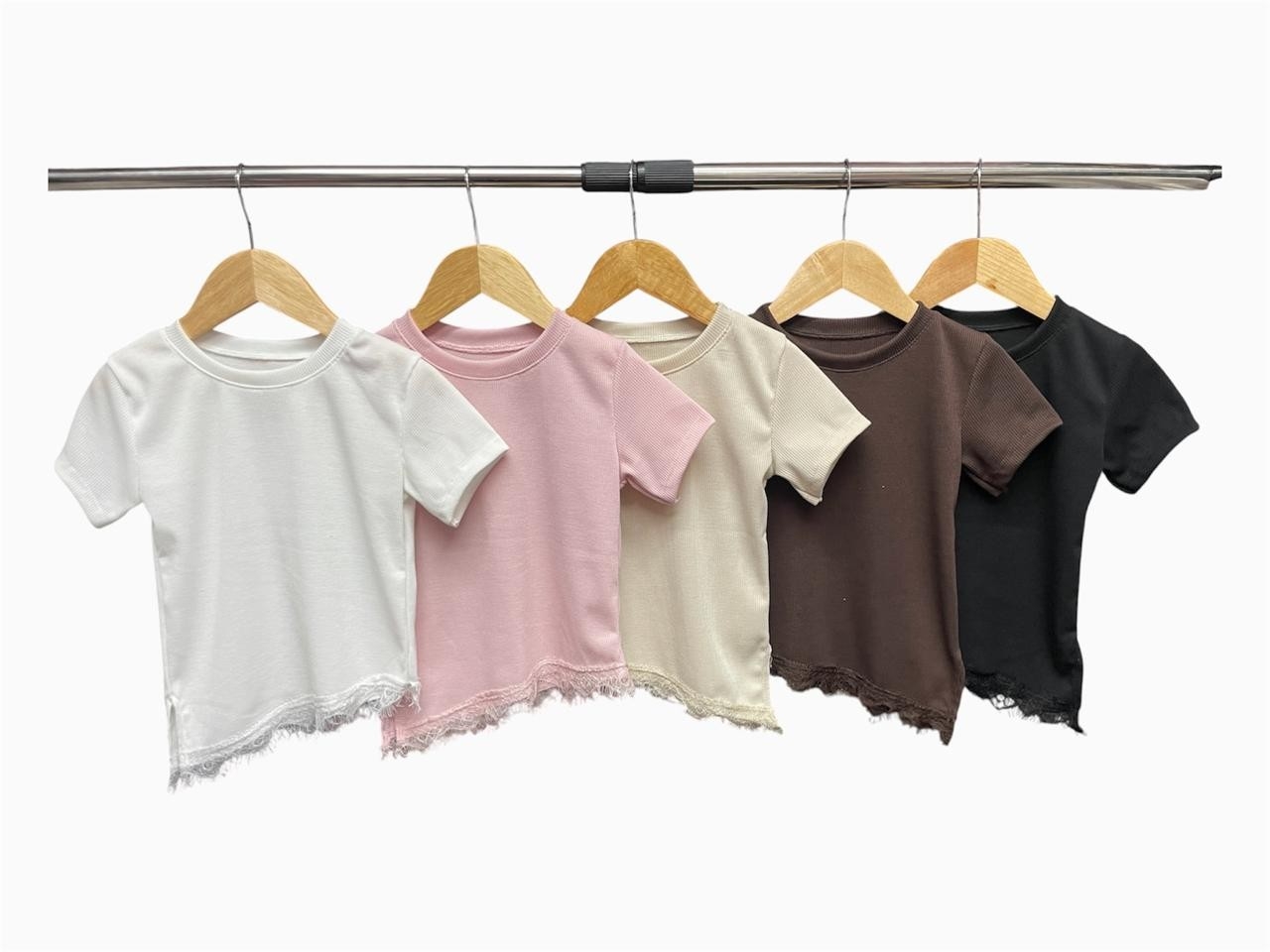 Remera Básica Pico Encaje - Imagen 2