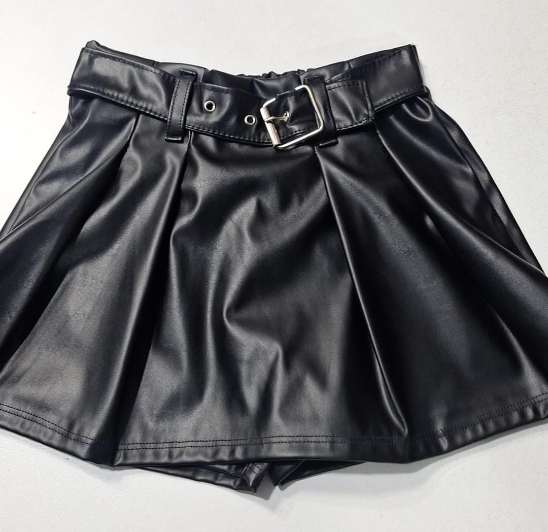 Shorts Pollera Engomada con Hebilla - Imagen 2