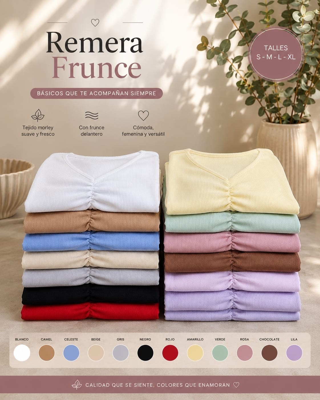 Remeras Morley con Frunce - Imagen 3