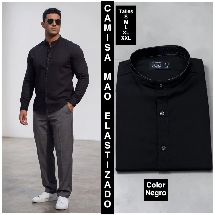 Camisa Mao Elastizado Tela Poplin