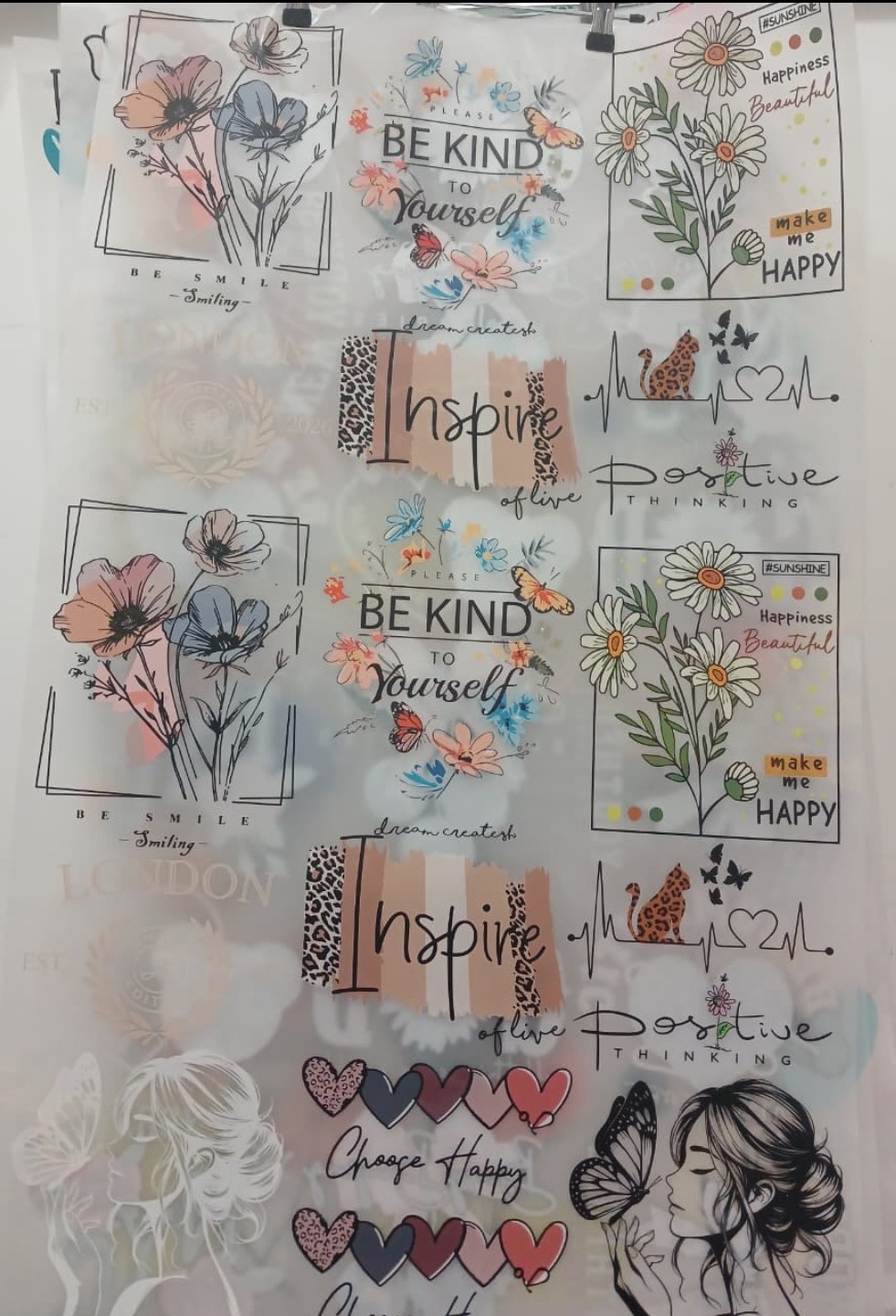 Remera Nena Corazón Flores de Algodón - Imagen 4