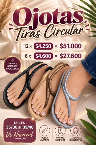 Ojotas Tiras  Circular