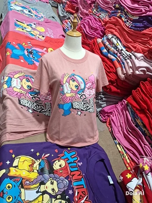 Remera Nena Algodón Estampado Dibujos