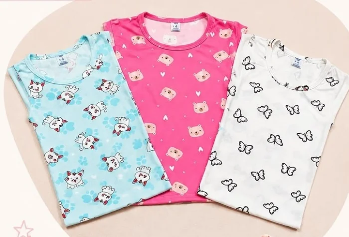 Remera Modal Estampado Nena