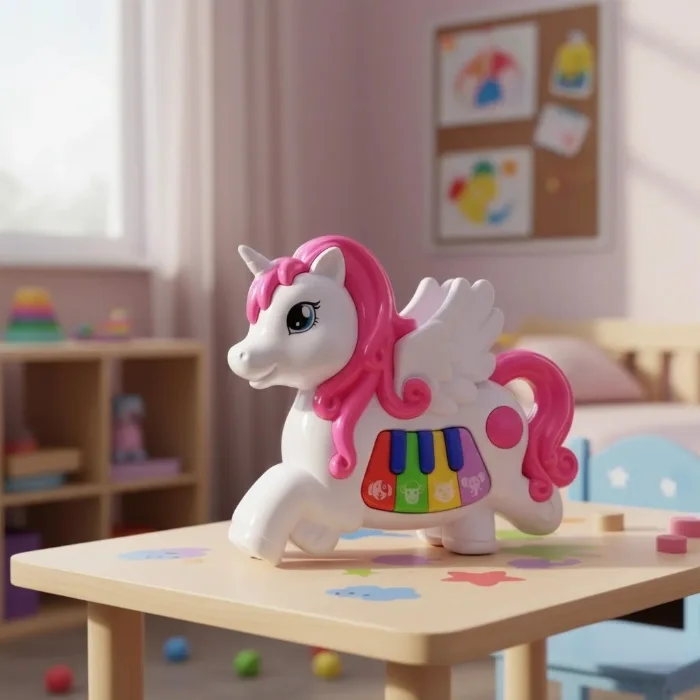 Teclado Musical Infantil de Juguete Unicornio