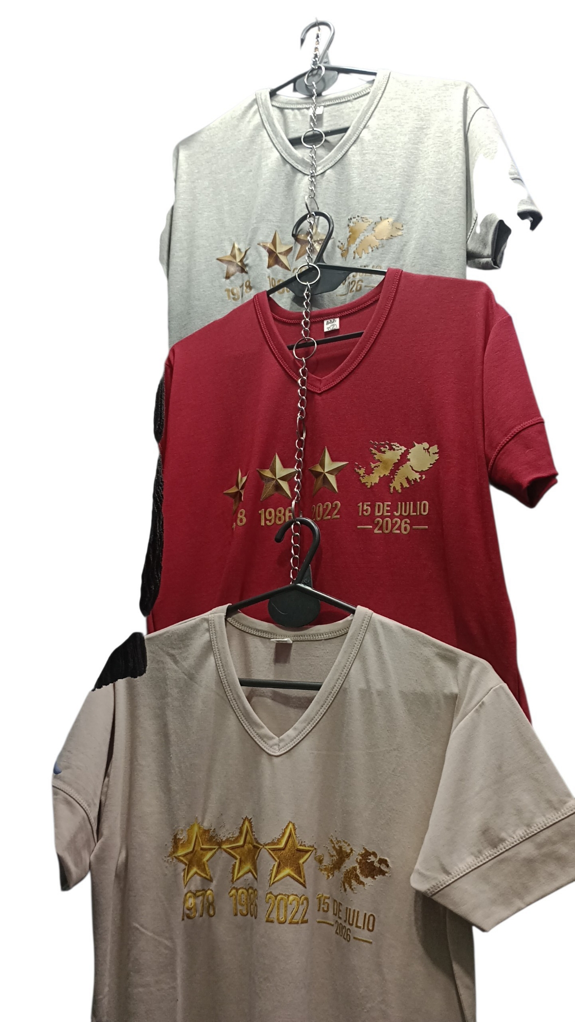 Remeras Cuello V Malvinas Argentinas - Imagen 2